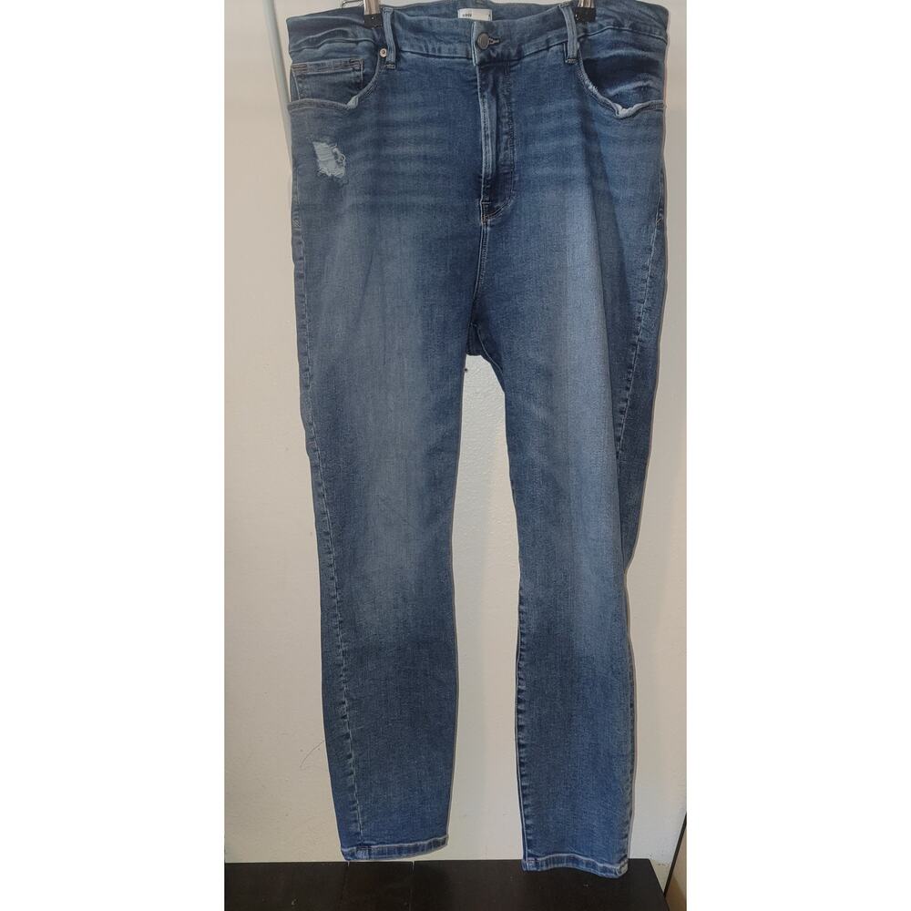 Good American Plus Size 18 Womens Skinny Jeans - Soft Stretchy Cotton
